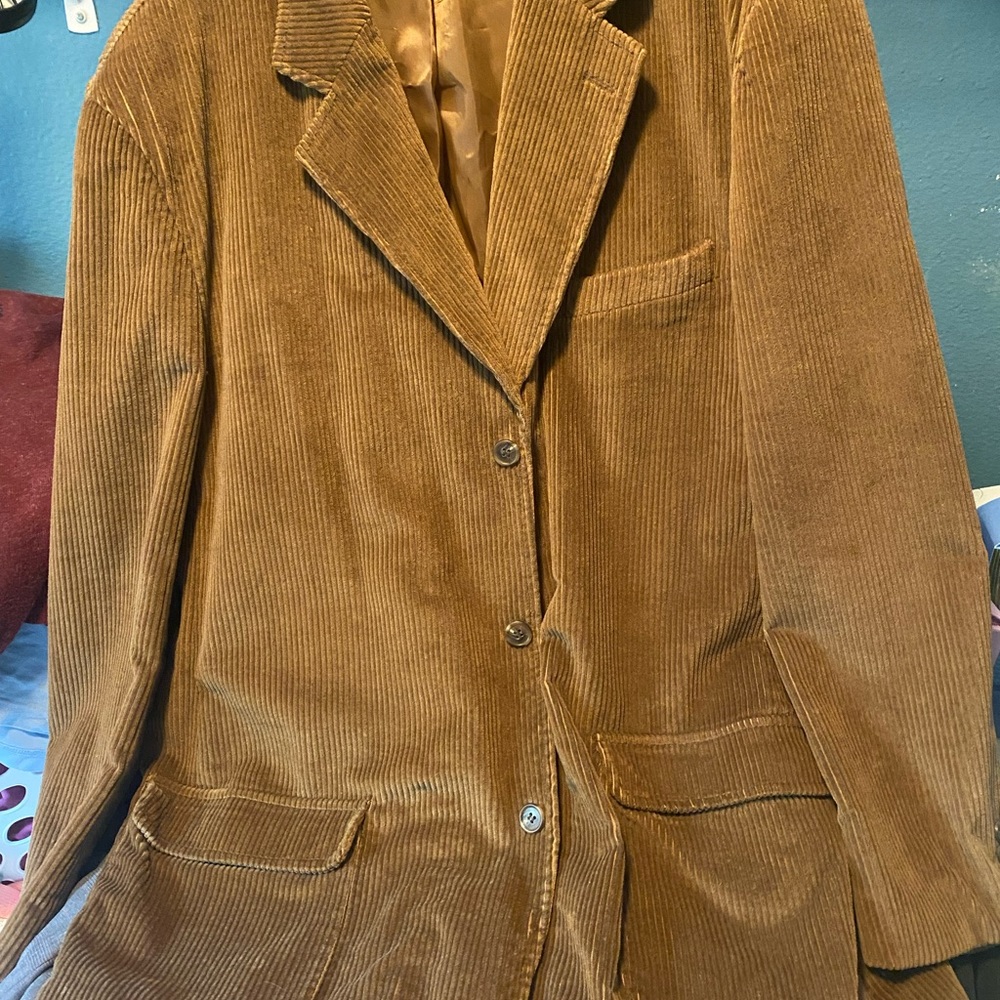 American eagle men blazer jacket corduroy x large